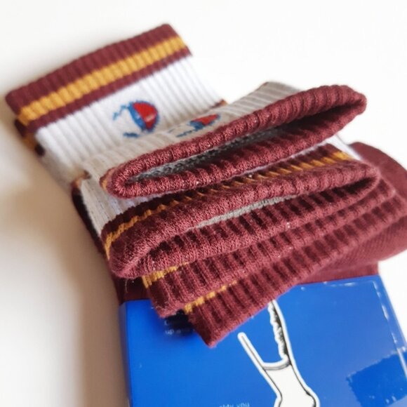 Champion Ankle Socks 3 Pack Burgundy - Picture 3 of 4